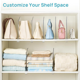 Vtopmart clear plastic dividers keep items visible