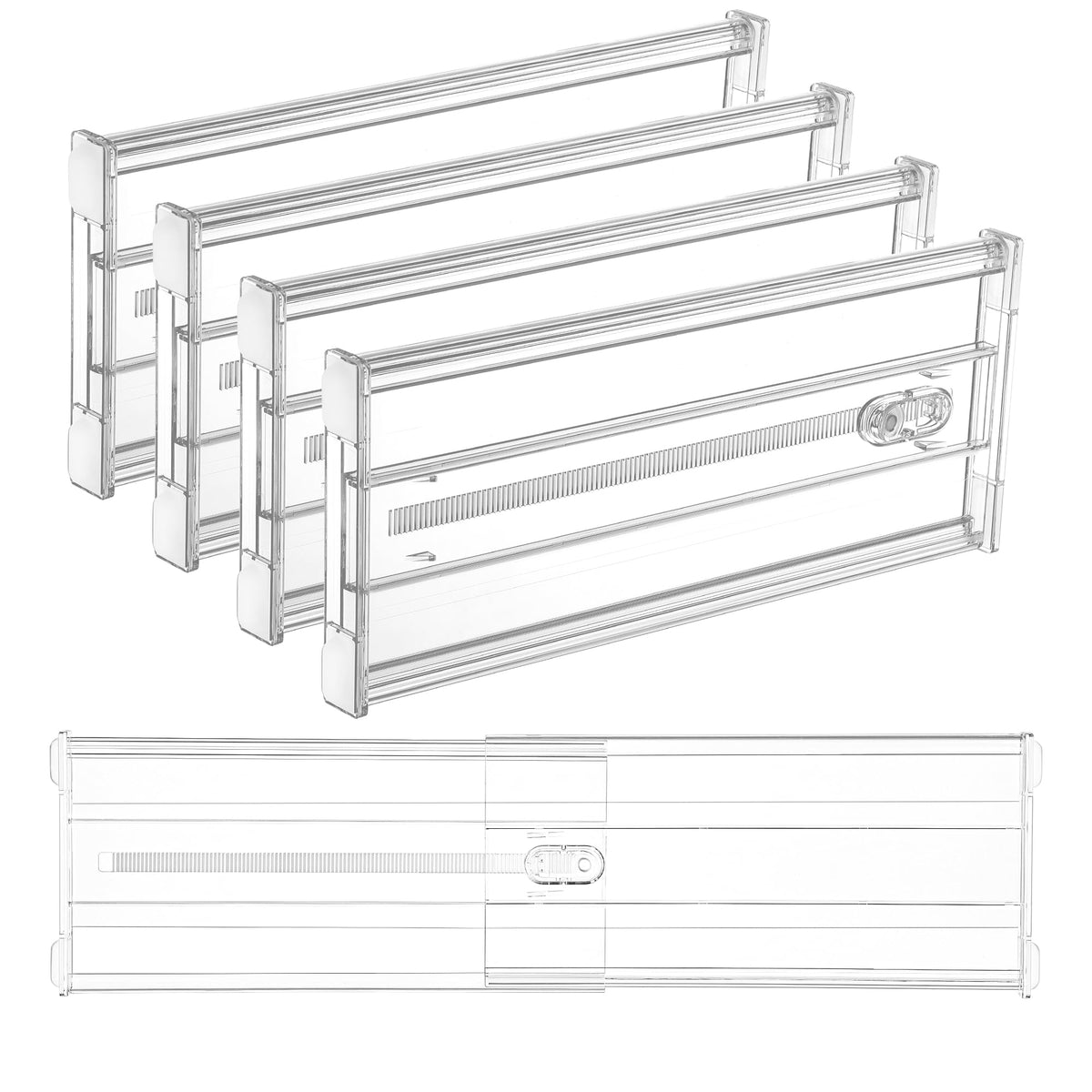 Vtopmart 6in tall drawer divider extended to fit deep drawers.
