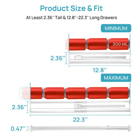 Vtopmart drawer divider interlocking design securing sections for lasting separation