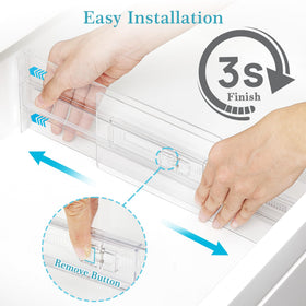 Vtopmart multipurpose storage dividers organizing clothes, underwear, and cosmetics