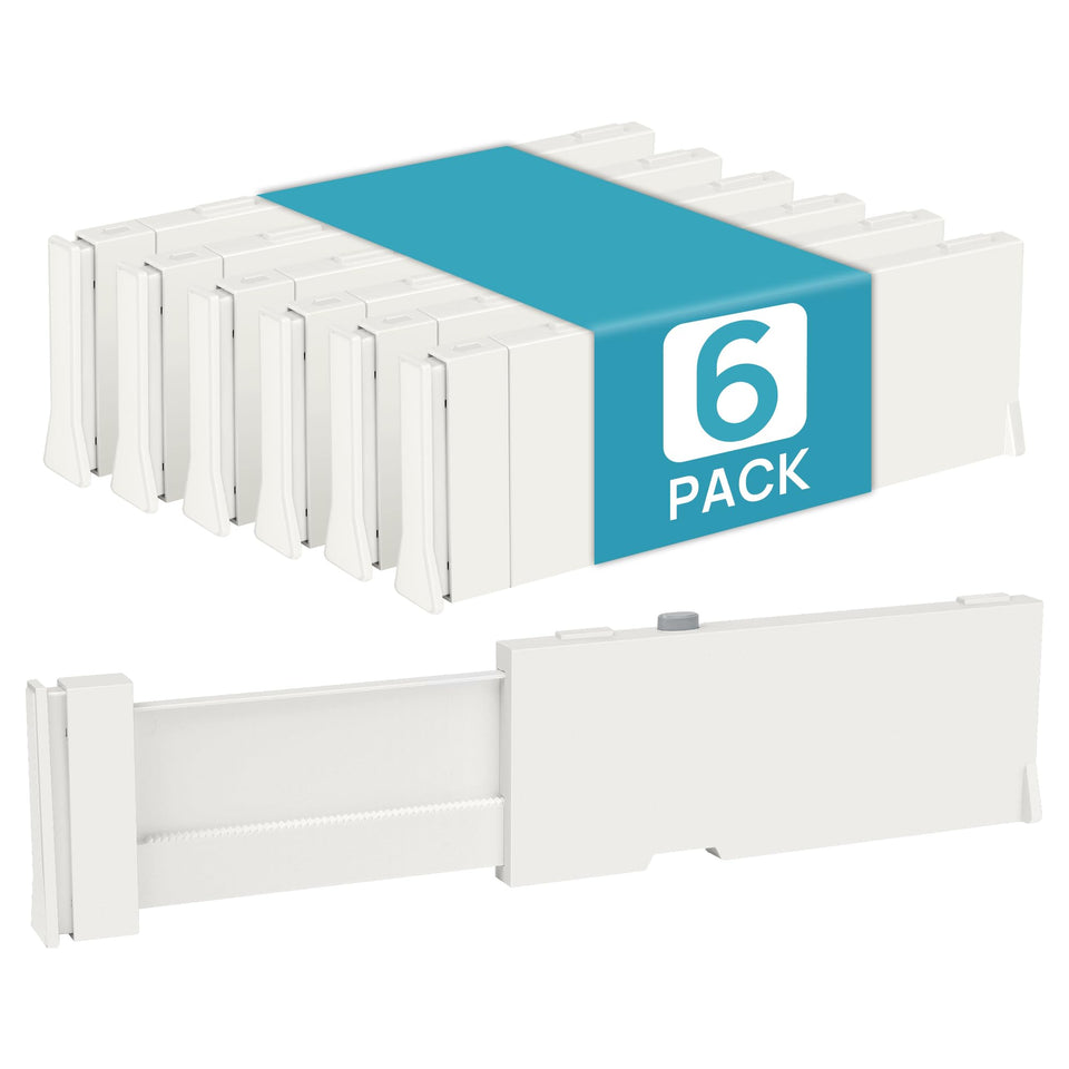 Vtopmart drawer dividers extended for customizable storage in any drawer.