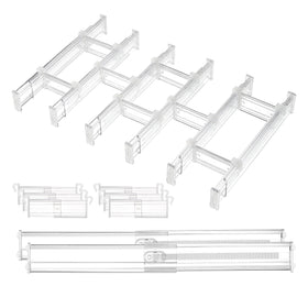 Vtopmart drawer dividers full set organizes utensils for a tidy kitchen drawer.