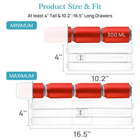 Vtopmart slim 0.6 inch design saves space in drawers