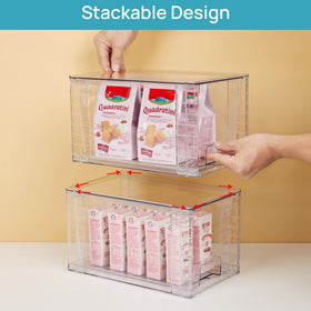 Vtopmart drawer with built-in handles offers easy pull-out access every day.
