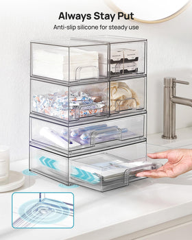 Vtopmart durable BPA-free plastic drawers designed for everyday use.