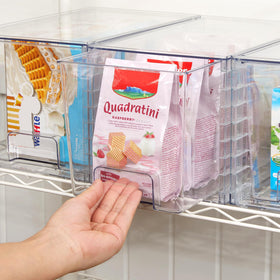 Vtopmart durable dustproof storage boxes protect contents from dust and spills.