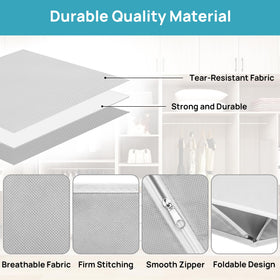 Vtopmart easy-clean bins for quick maintenance with a damp cloth