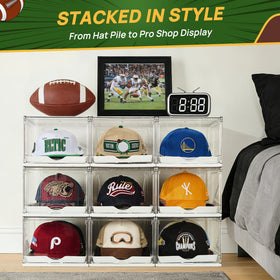 Vtopmart drawer-access keeps hats secure while still reachable.