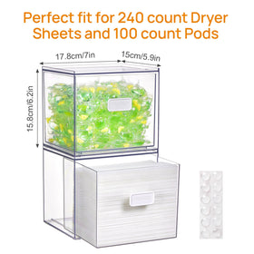 Vtopmart laundry pods container drawer for easy pod access