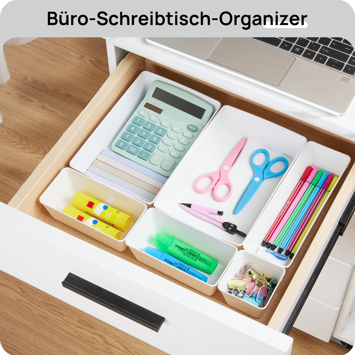 Vtopmart makeup tools organization bins hold brushes and small accessories.