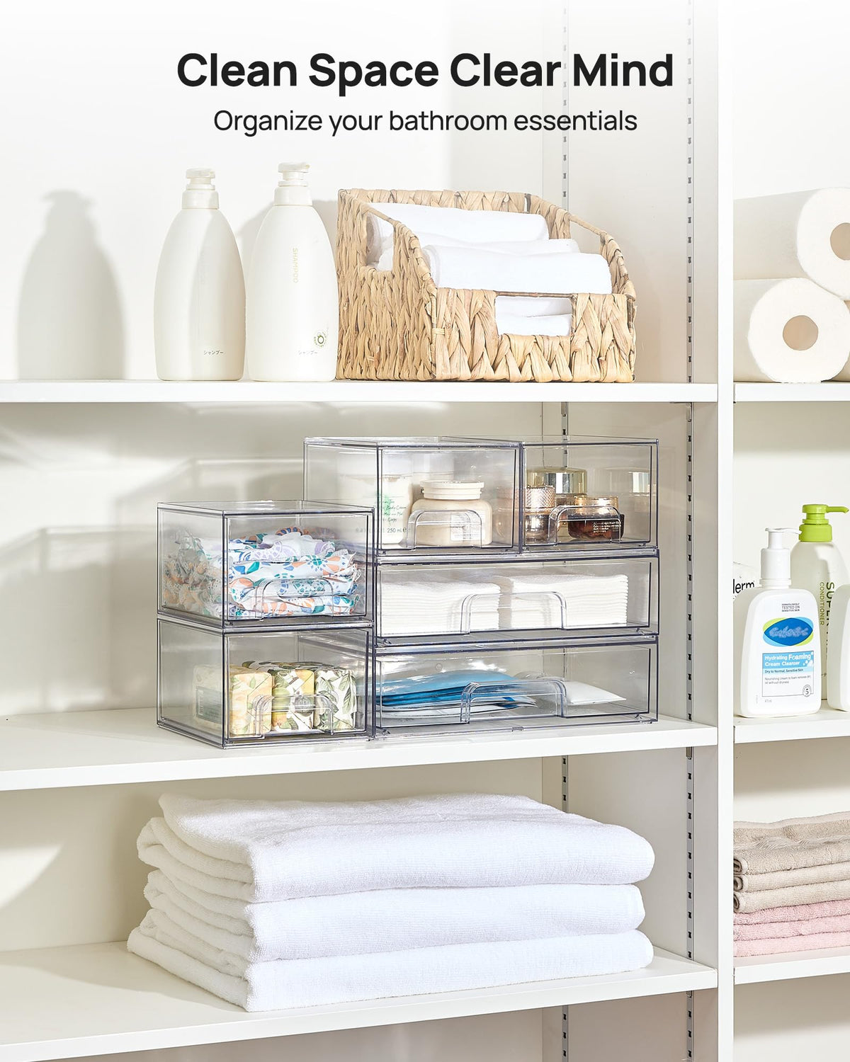 Vtopmart medicine cabinet organizers maintain tidy small items.