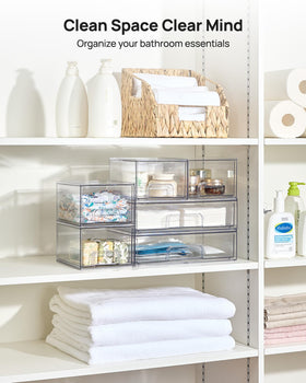 Vtopmart medicine cabinet organizers maintain tidy small items.