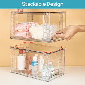 Vtopmart multiuse storage drawer fits cabinets neatly.