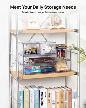 Vtopmart pantry kitchen storage drawers for neat shelves and easy access.