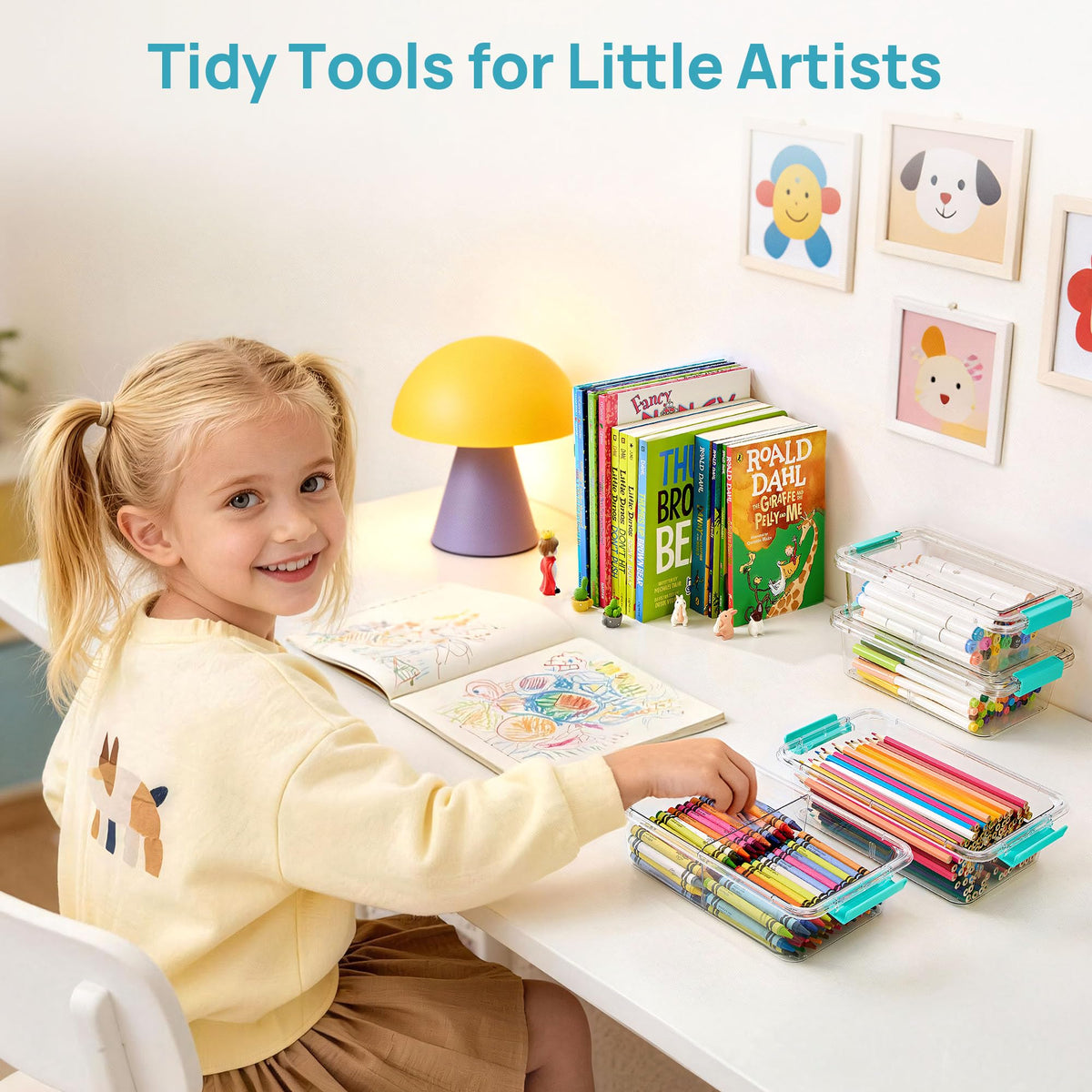 Vtopmart compact organizer for pens and crayons in a small space