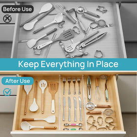 Vtopmart space-saving design maximizing drawer capacity and flexibility.