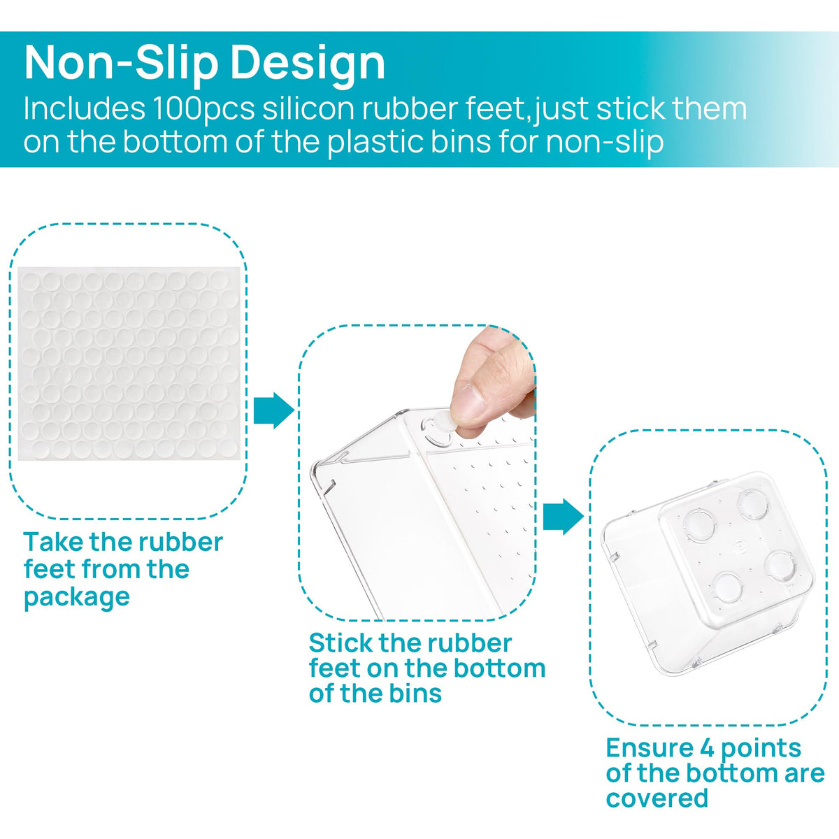 Vtopmart stackable drawer trays save space and keep drawers neat.