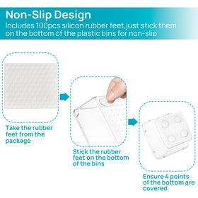 Vtopmart stackable drawer trays save space and keep drawers neat.