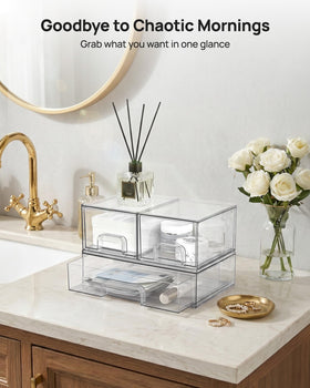 Clear design helps locate items quickly without digging.