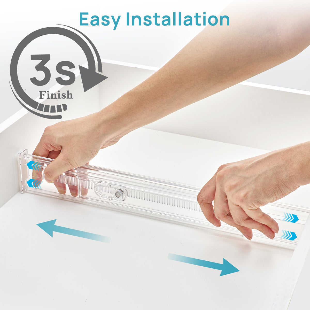 Vtopmart transparent plastic material highlights durable construction