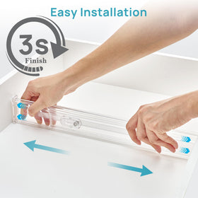 Vtopmart transparent plastic material highlights durable construction