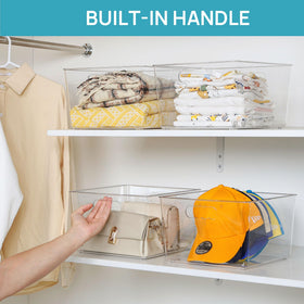 Vtopmart under-sink storage bin helps tidy cleaning supplies and reduce clutter.