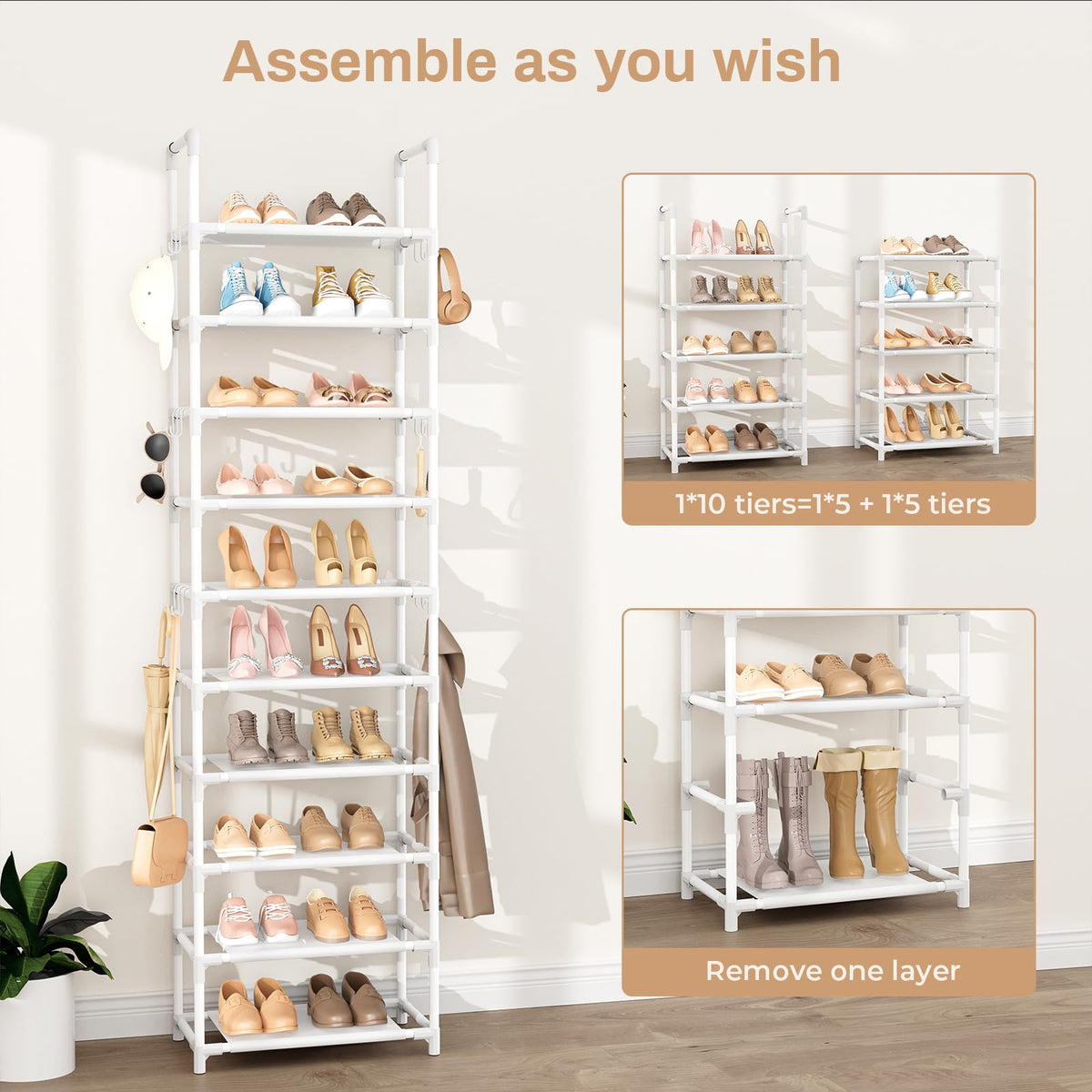 VTRIN durable metal frame with waterproof layer ensures long-lasting storage.