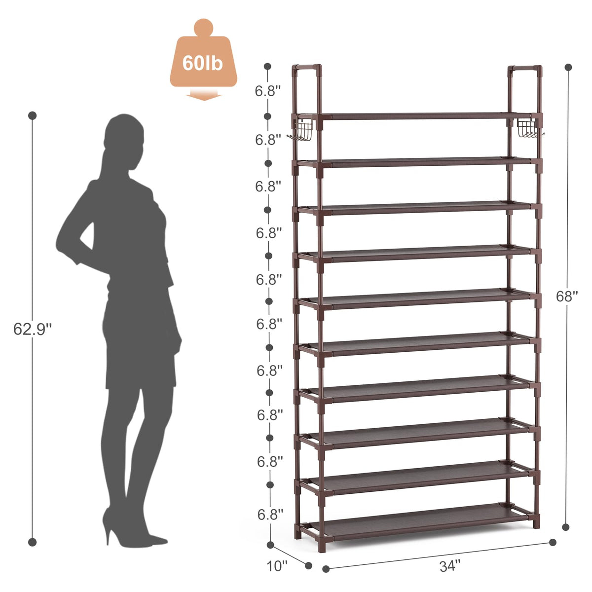 VTRIN entrance storage hooks demonstrating handy hangers