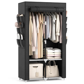 VTRIN portable closet assembly shows quick setup for tight spaces