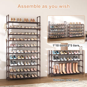 VTRIN shoe rack in closet used for organized storage