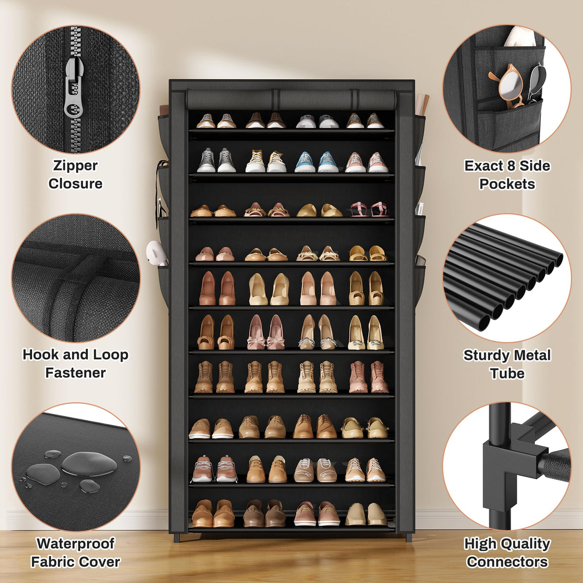 VTRIN vertical design saves space in closets and entryways