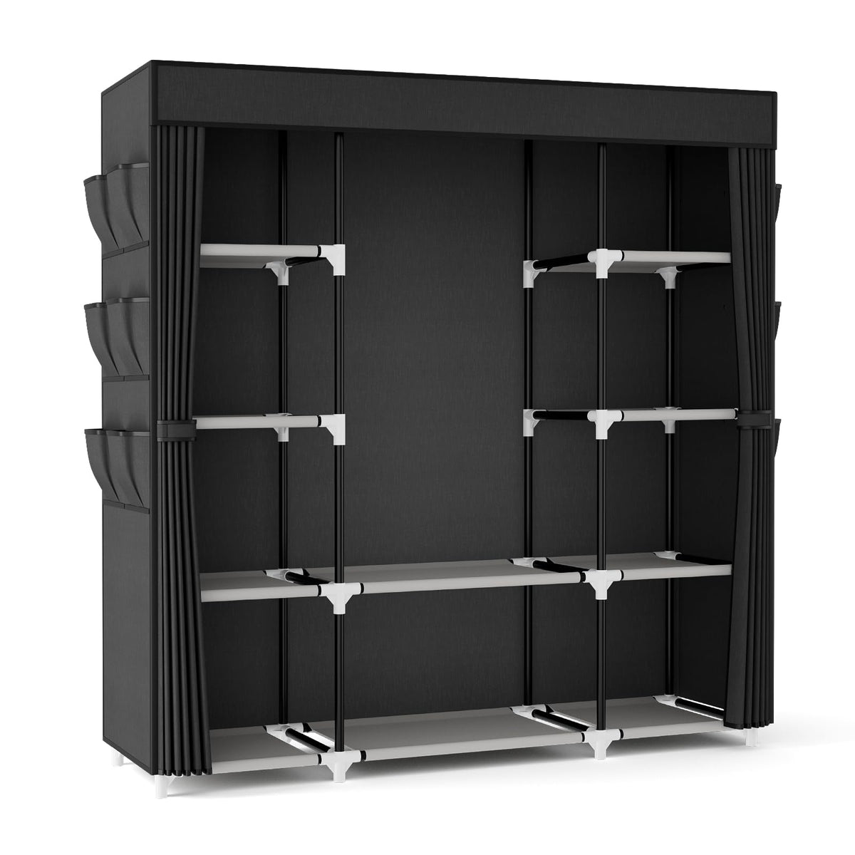 VTRIN spacious wardrobe in bedroom setup showing organized space.