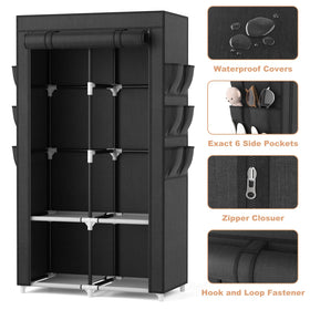 VTRIN wardrobe pockets provide six spaces for socks, belts, and small items