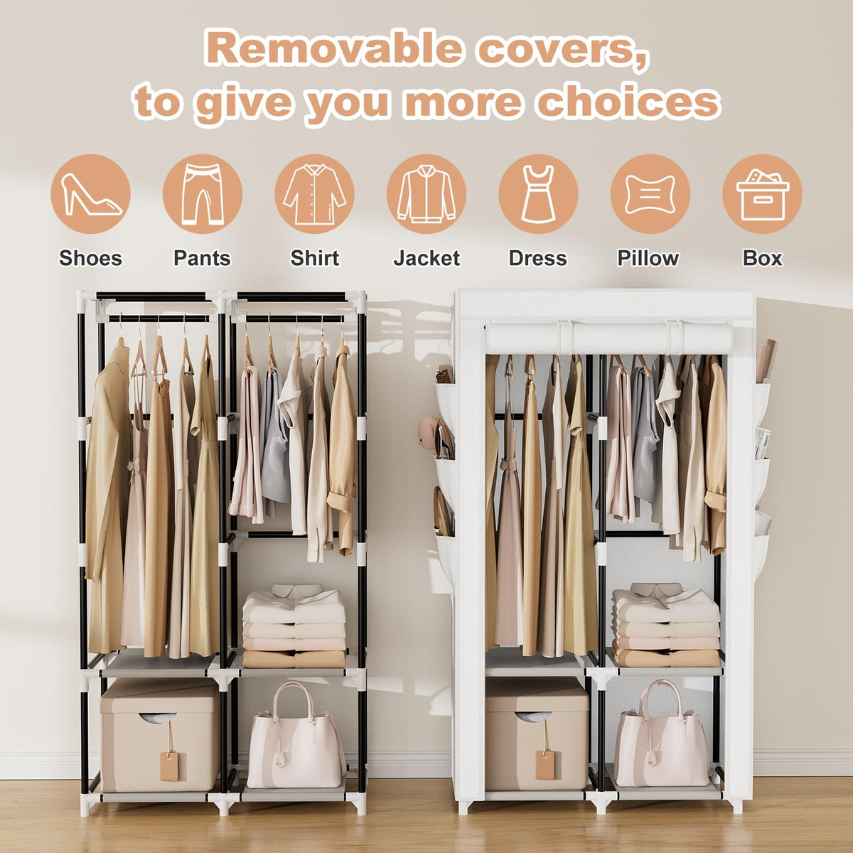 VTRIN six side pockets organize small items neatly.