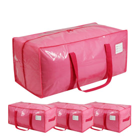 VTSVTS pink moving bag full shows roomy capacity for clothes and bedding