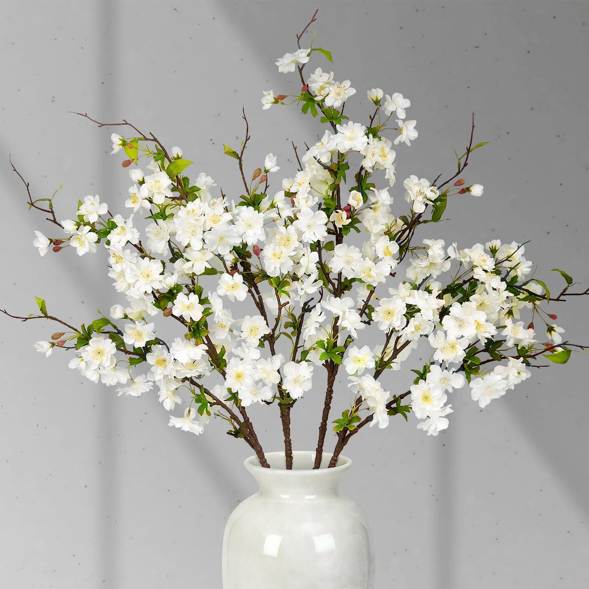 VUAHAUL artificial cherry blossom branches in 80 cm four-pack for tall vase displays