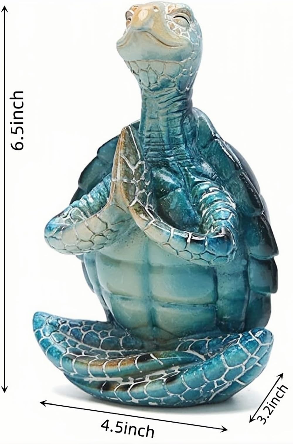 VVGIFTS garden sea turtle figurine as a peaceful center-table accent.