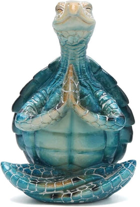 VVGIFTS sea turtle meditation statue for calming yoga decor and tranquil home spaces.