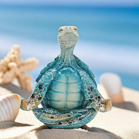 VVGIFTS zen turtle garden art enhances indoor mindfulness without overpowering surroundings.