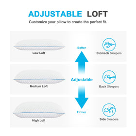VVZ adjustable loft close-up demonstrates customizable height for different sleeping styles