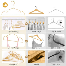 VWV baby hangers withstand wet conditions, rust-proof finish stays bright.