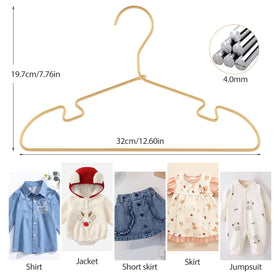VWV ultra-light, durable hangers with 0.4 cm wire for long-lasting use.