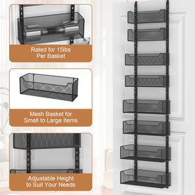 VyGrow versatile storage for bathroom essentials and toiletries behind a door.