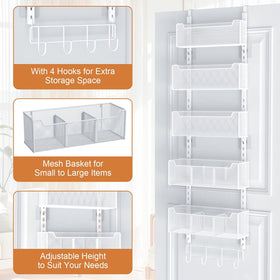 VyGrow adjustable baskets allow flexible arrangement for spices or toiletries