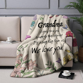 VZITSQS blanket on rocking chair conveys daily warmth for lounging