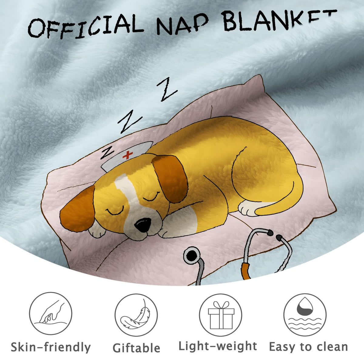 VZITSQS blanket travel easy carry for on-the-go rounds.