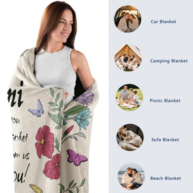 VZITSQS Grandma gift blanket provides full-coverage comfort.
