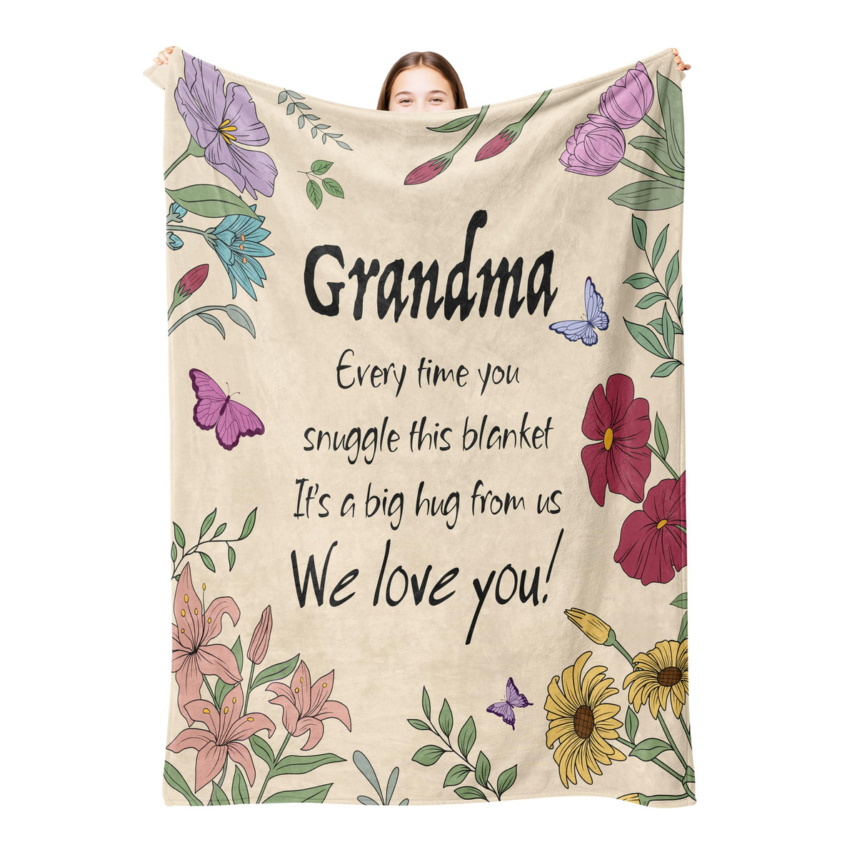 VZITSQS Mothers Day blanket 50x60 draped for cozy warmth during relaxation
