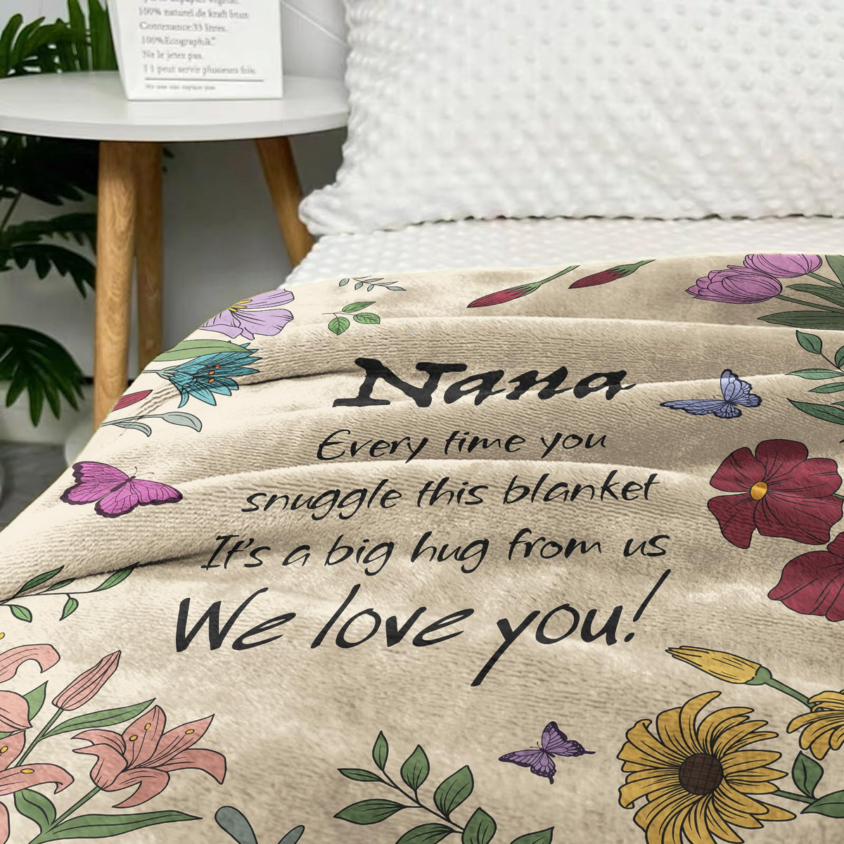 VZITSQS Mothers Day Blanket for Nana during bedtime for a cozy routine