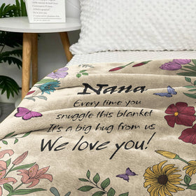 VZITSQS Mothers Day Blanket for Nana during bedtime for a cozy routine